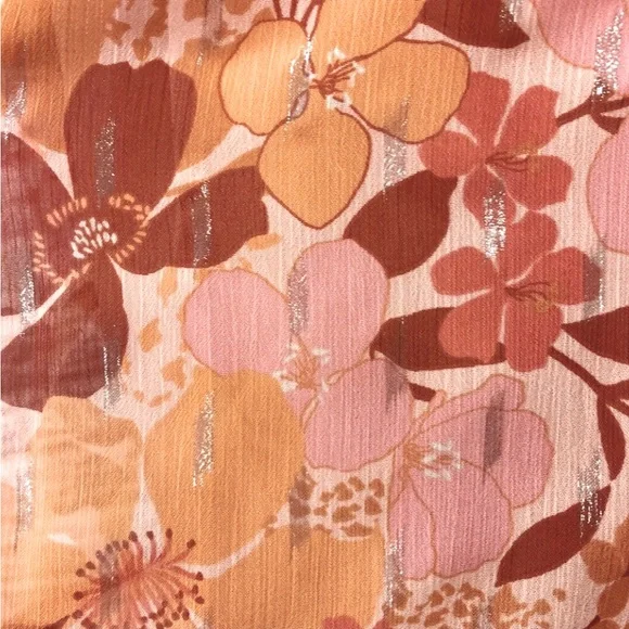 NWT Lauren Conrad Floral Print Ruffle Mini Dress. - Picture 14 of 16